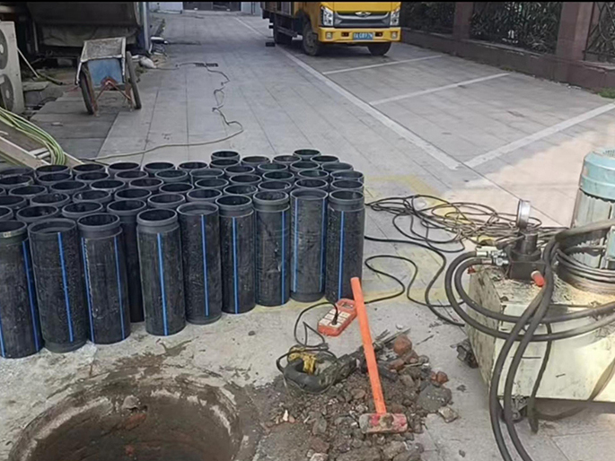 涟水PE置换管厂家 DN315置换管 非开挖管短管置换